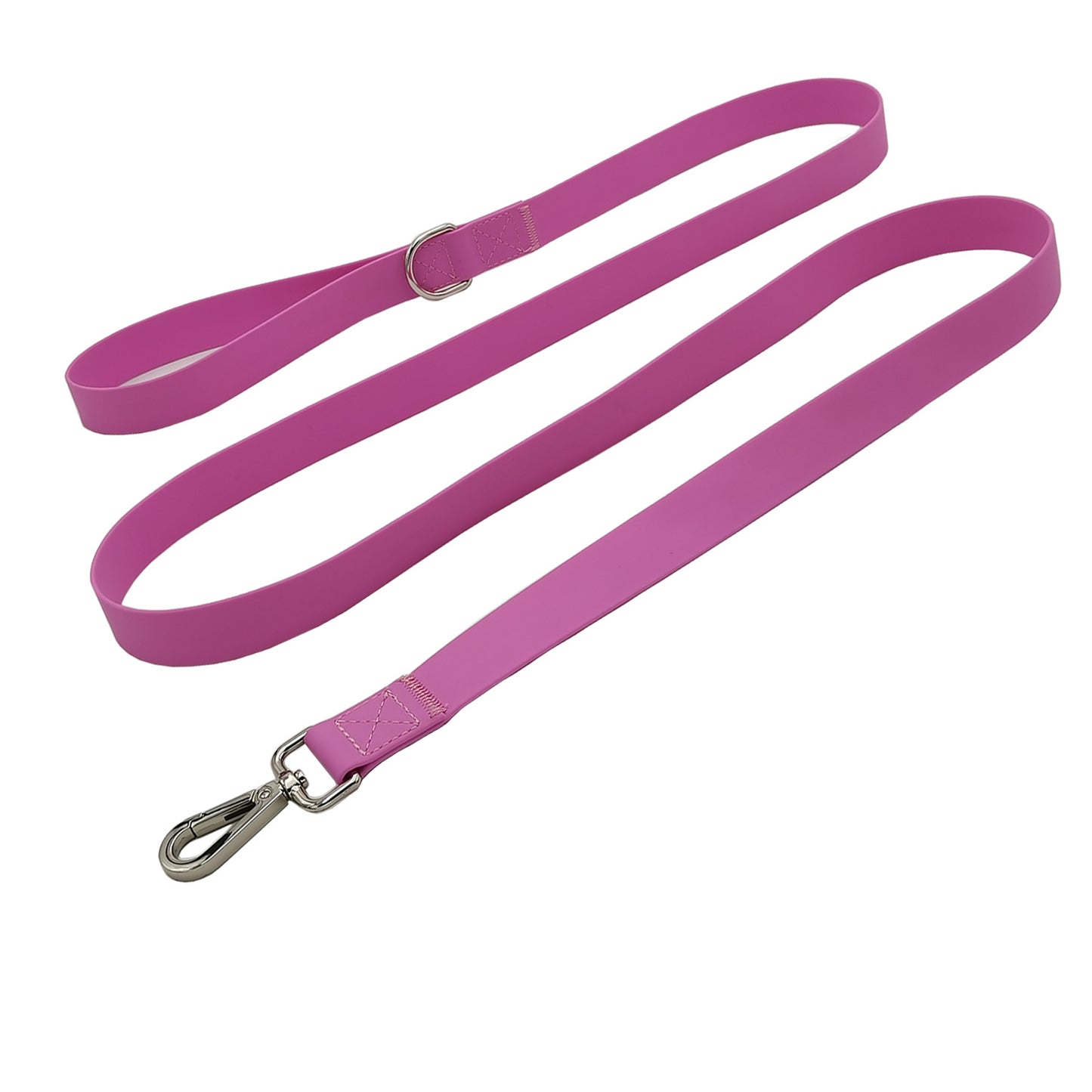 Dog Silicone Pvc Traction Rope Collar Purple Wrapped Rubber Ribbon Waterproof Dog Traction Rope Pet Products