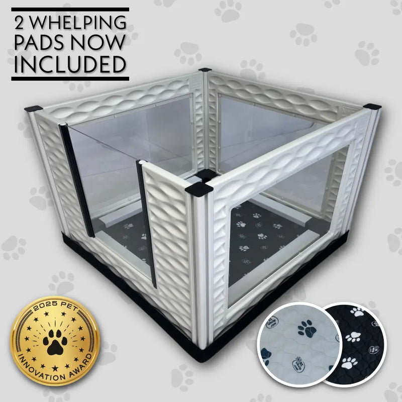 EZclassic TALL Windowed Whelping Box Set w/Rail Assembly