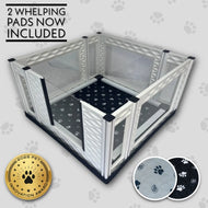 EZclassic TALL Windowed Whelping Box Set w/Rail Assembly