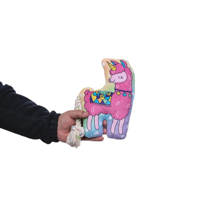 Magical Llama Plush Dog Toy – with Squeaker & Crinkle Paper for Fun Play American Pet Supplies