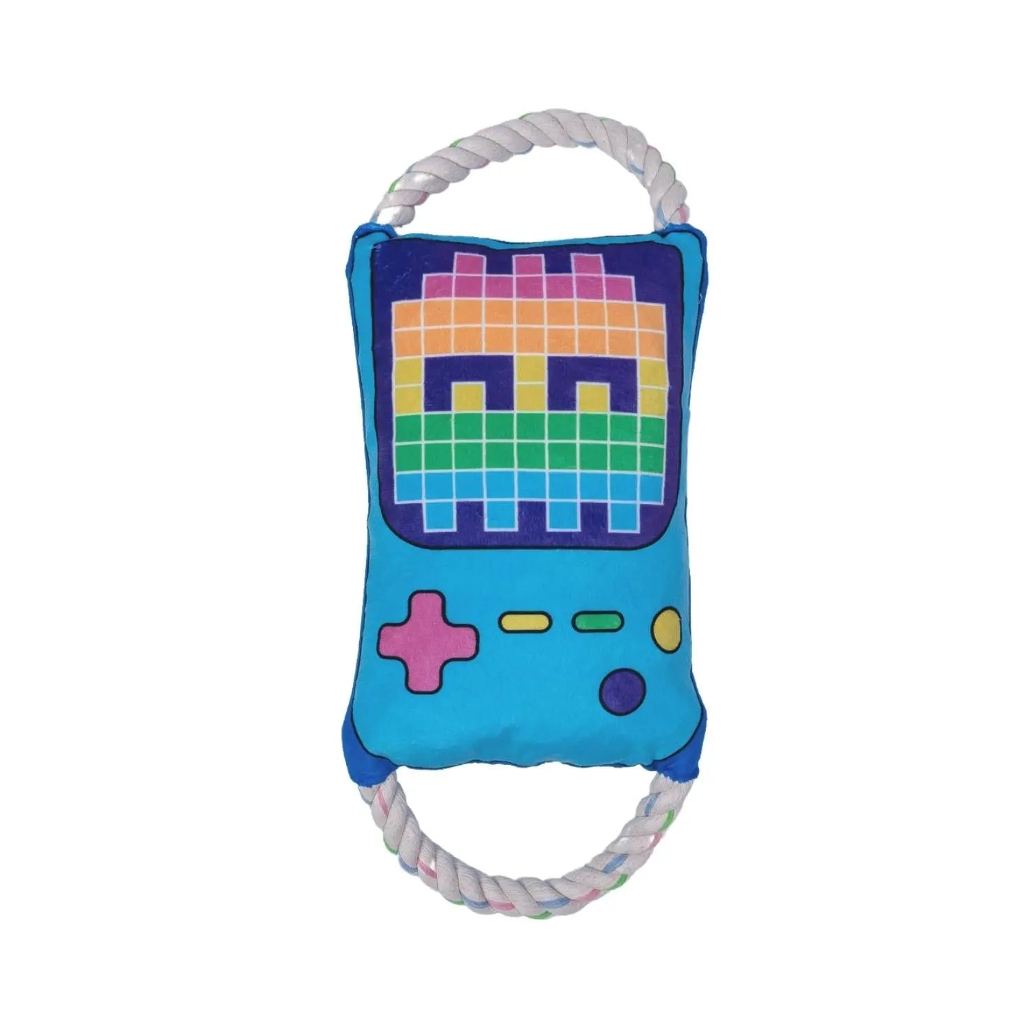 Retro Gamer Plush Dog Toy – with Squeaker & Crinkle Paper for Fun Play American Pet Supplies