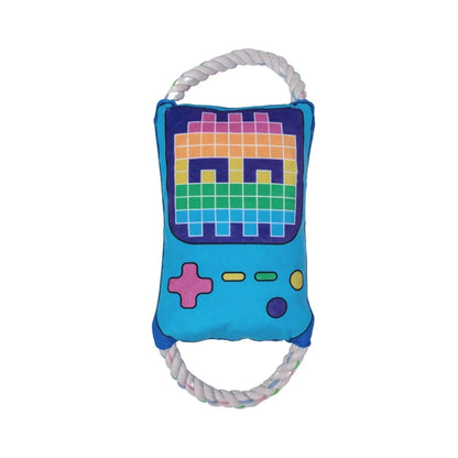 Retro Gamer Plush Dog Toy – with Squeaker & Crinkle Paper for Fun Play American Pet Supplies