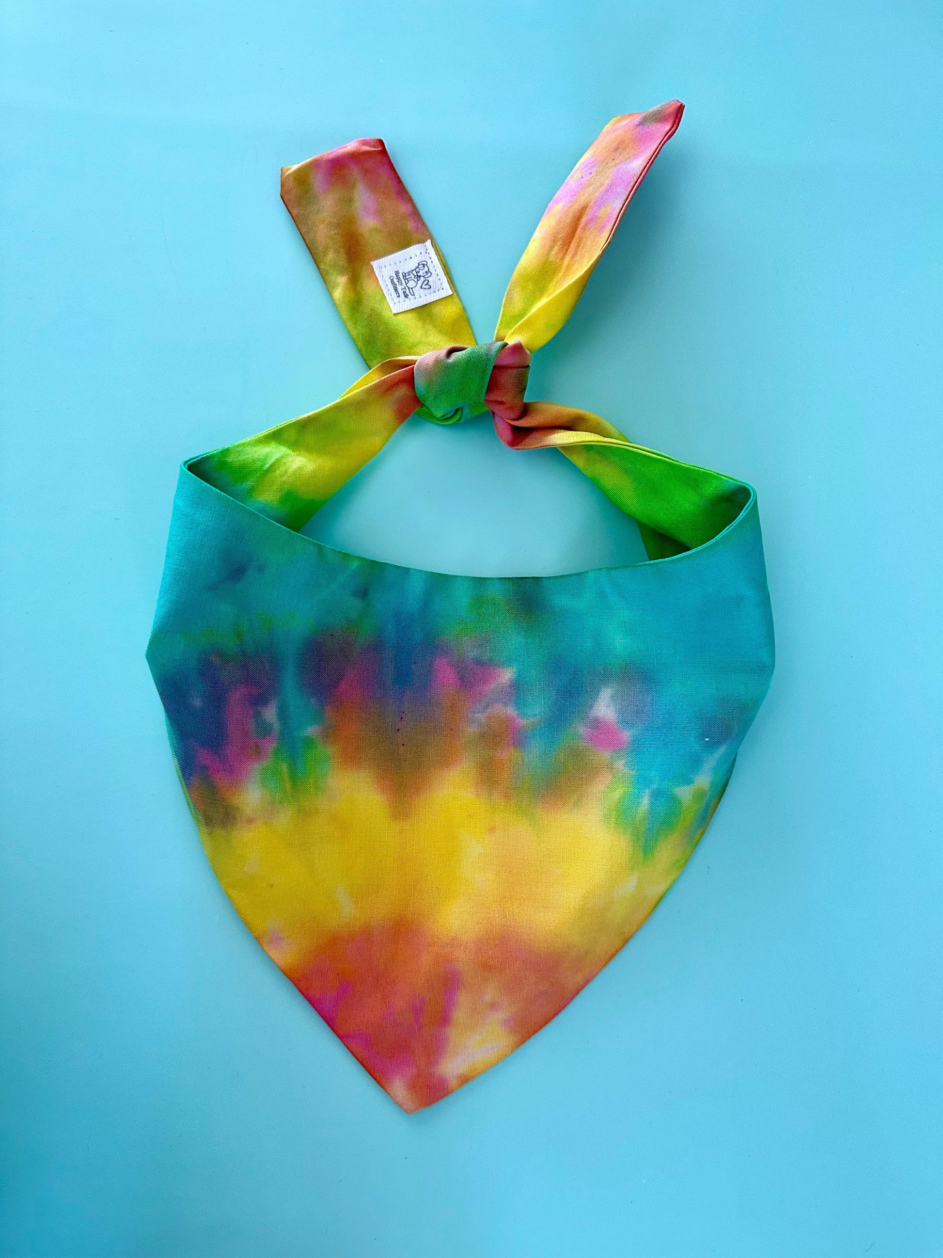 Custom Tie Dye Dog Bandana Happy Tails Outfitters