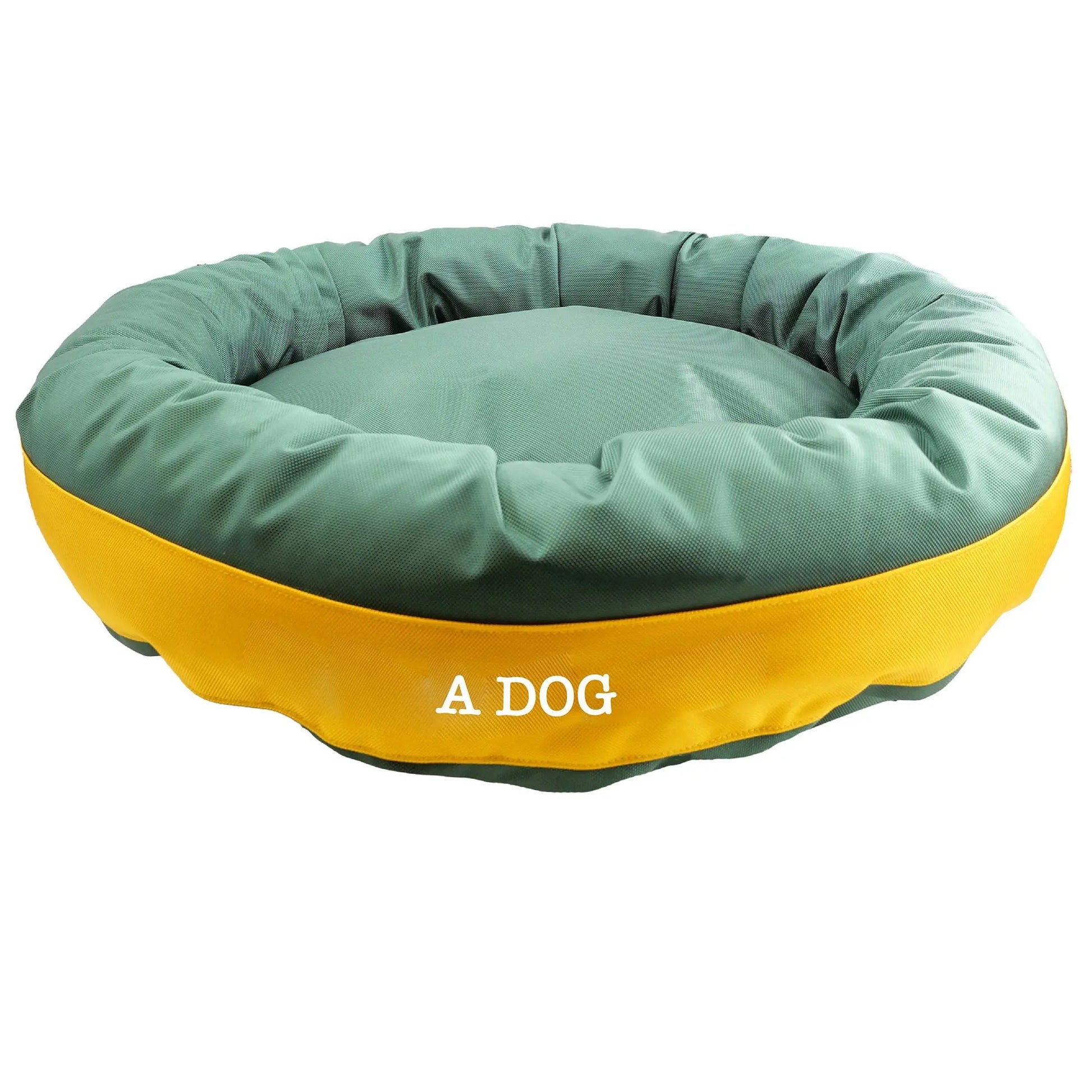 Dog Bed Round Bolster Armor Baseball American Dog