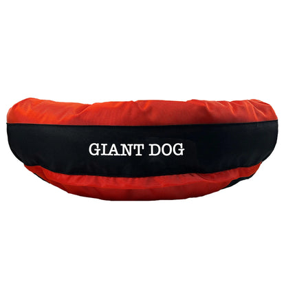 Dog Bed Round Bolster Armor Baseball American Dog