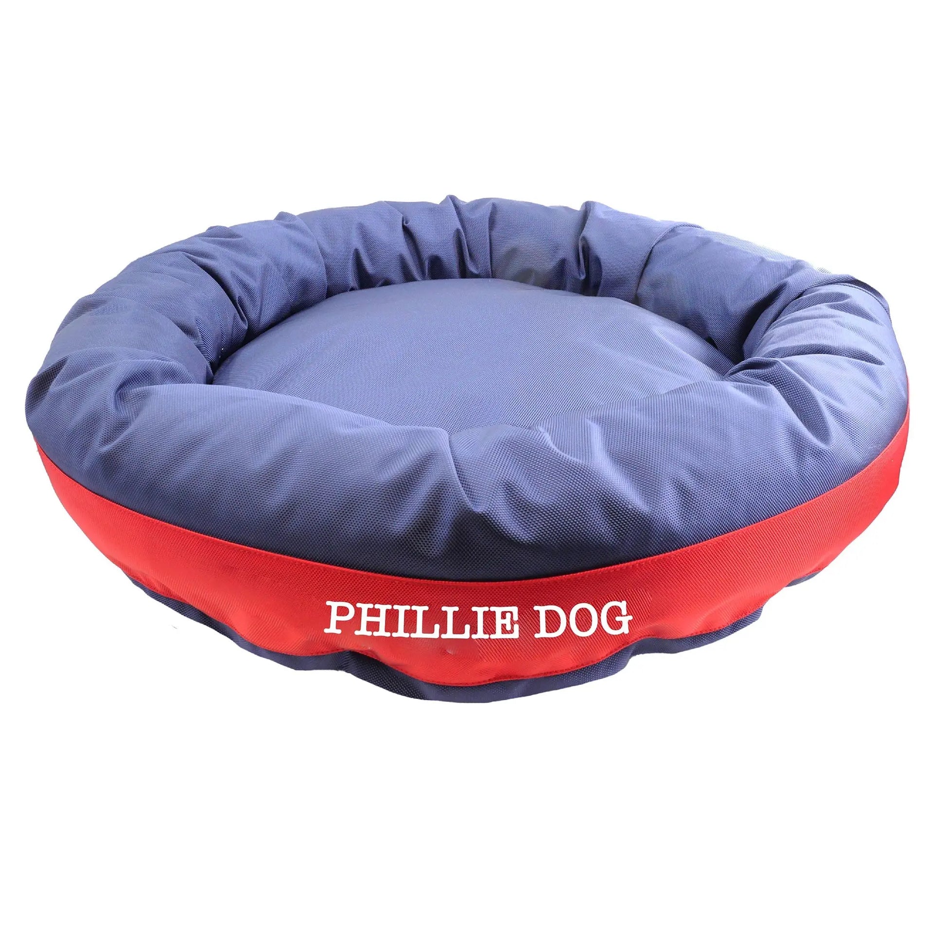 Dog Bed Round Bolster Armor Baseball American Dog