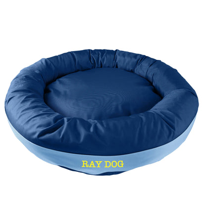 Dog Bed Round Bolster Armor Baseball American Dog