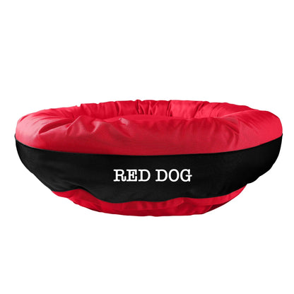 Dog Bed Round Bolster Armor Baseball American Dog
