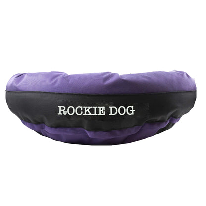 Dog Bed Round Bolster Armor Baseball American Dog