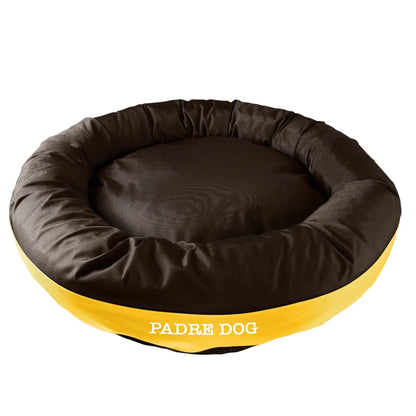 Dog Bed Round Bolster Armor Baseball American Dog