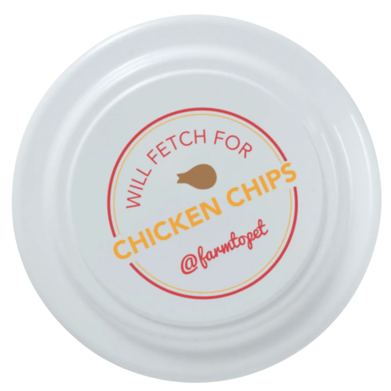 Will Fetch for Chicken Chips Dog Frisbee | Fun Toy for Dogs and Humans