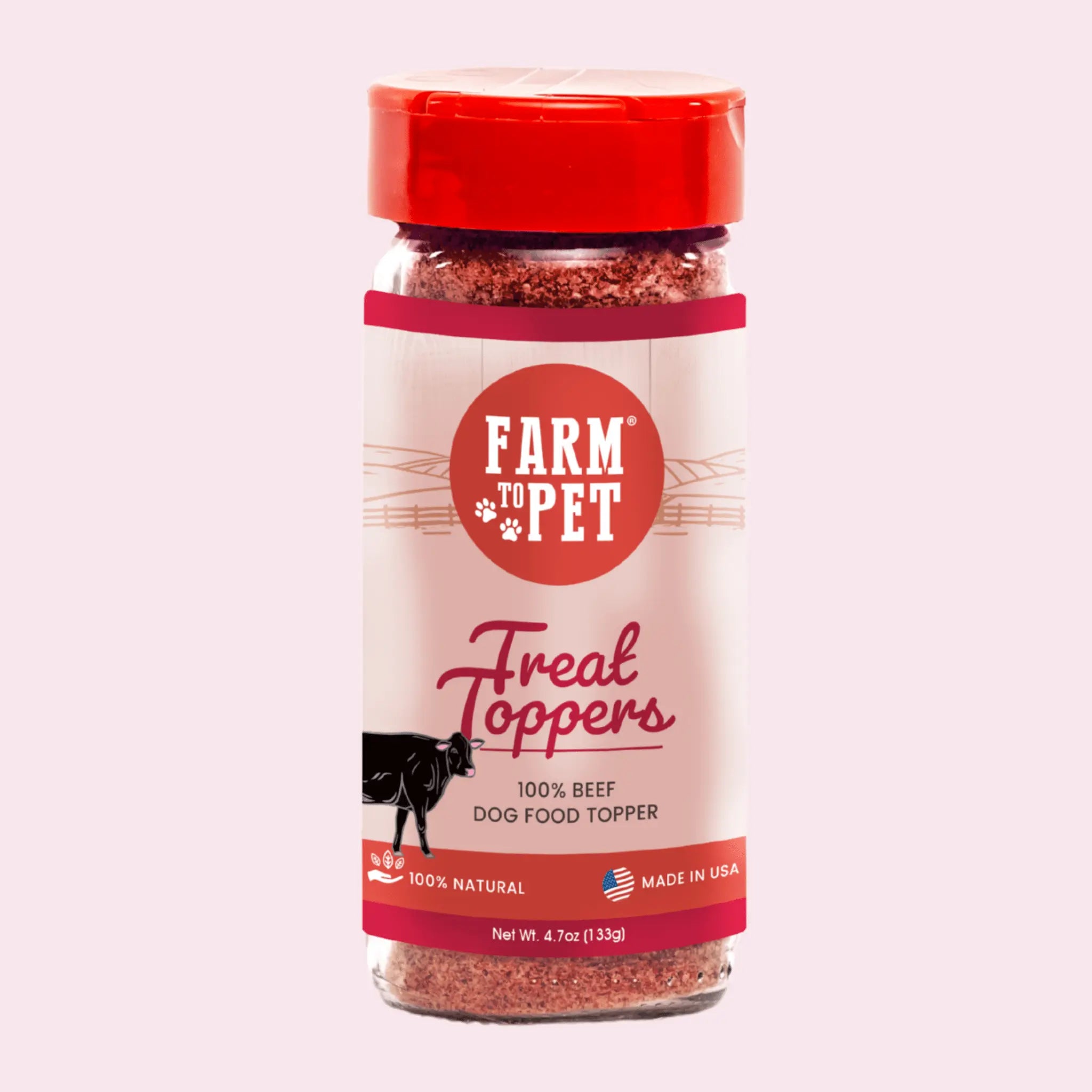 Treat Topper Beef Dog Food Topper | Powdered Meal Topper for Pets Farm To Pet