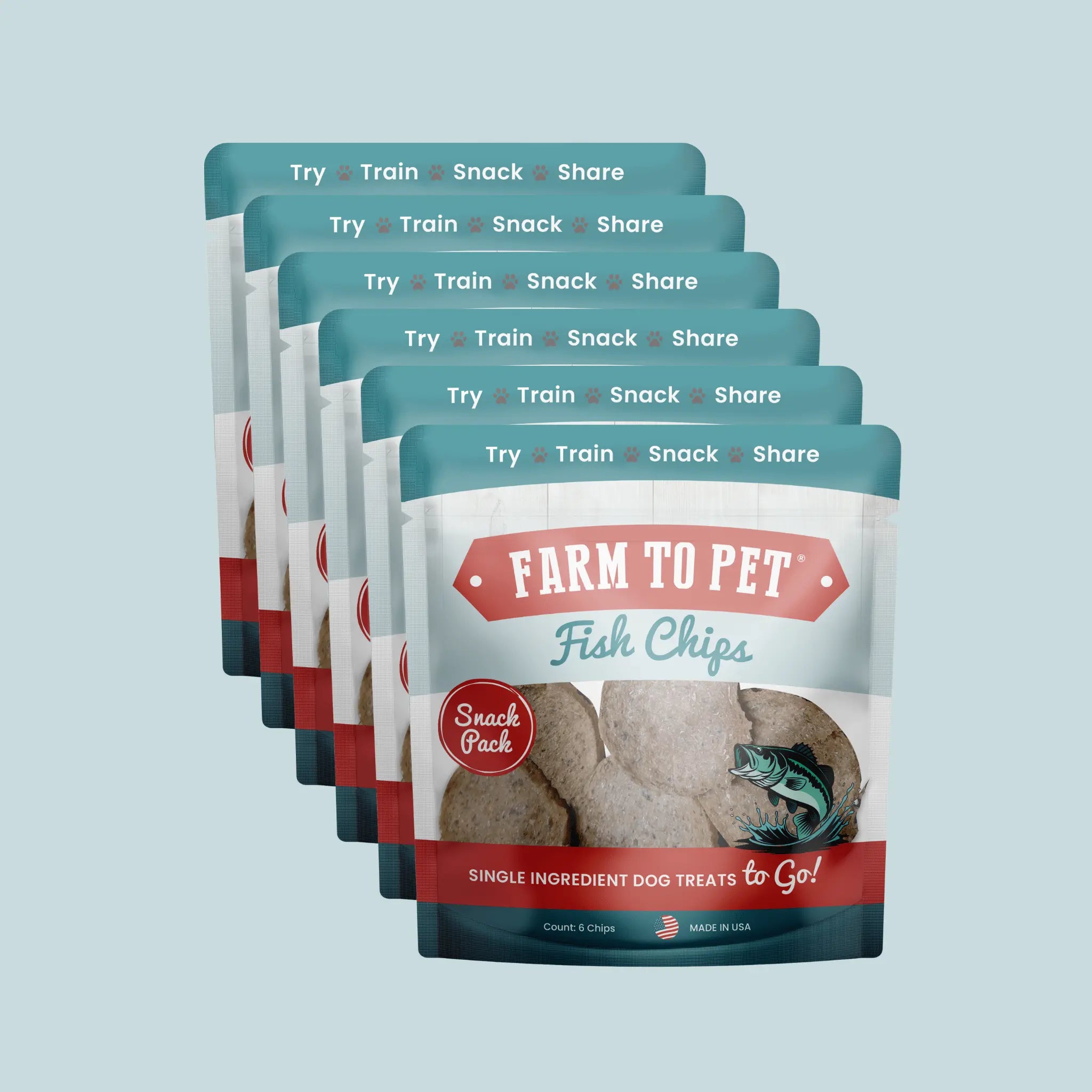 Fish Chips Snack Pack Bundles | Dog Treats for Training & Travel Farm To Pet
