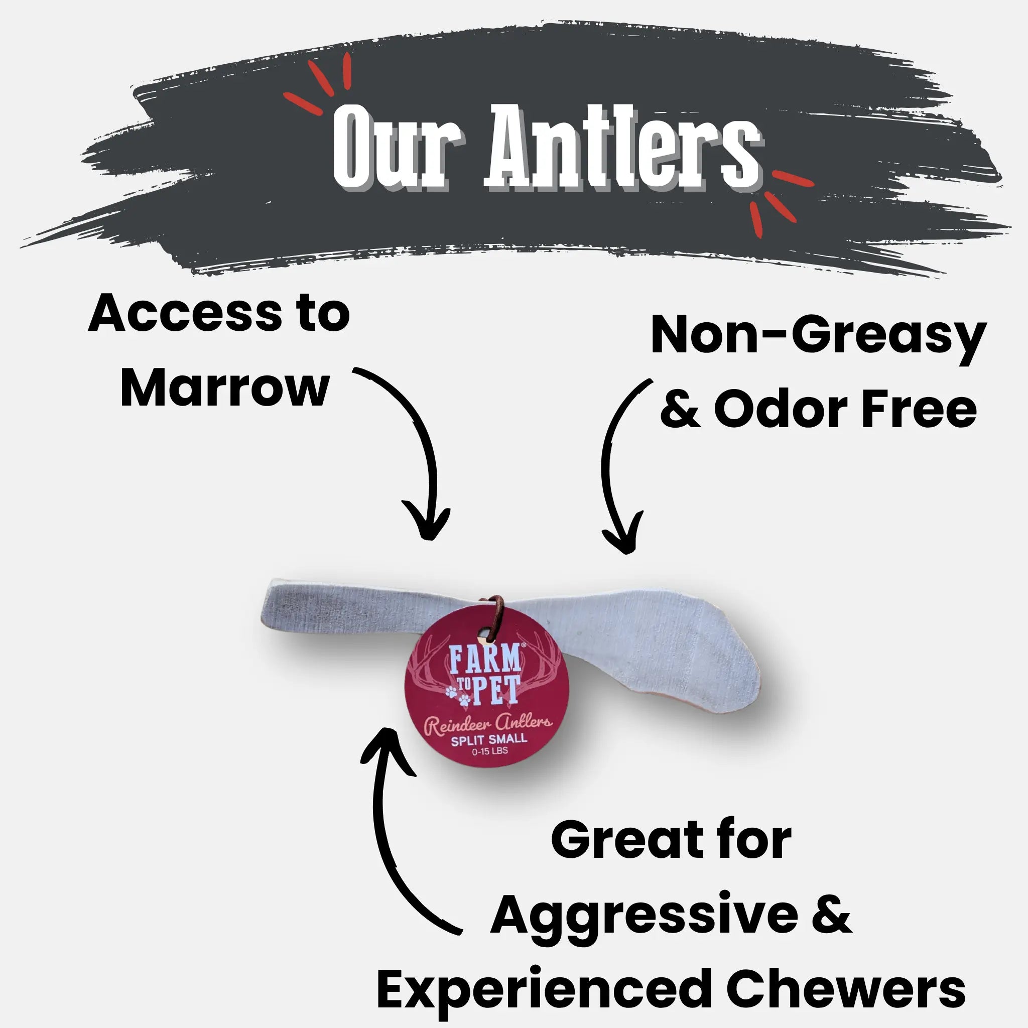 Reindeer Antler Dog Chews | Organic Chews for Dogs Farm To Pet