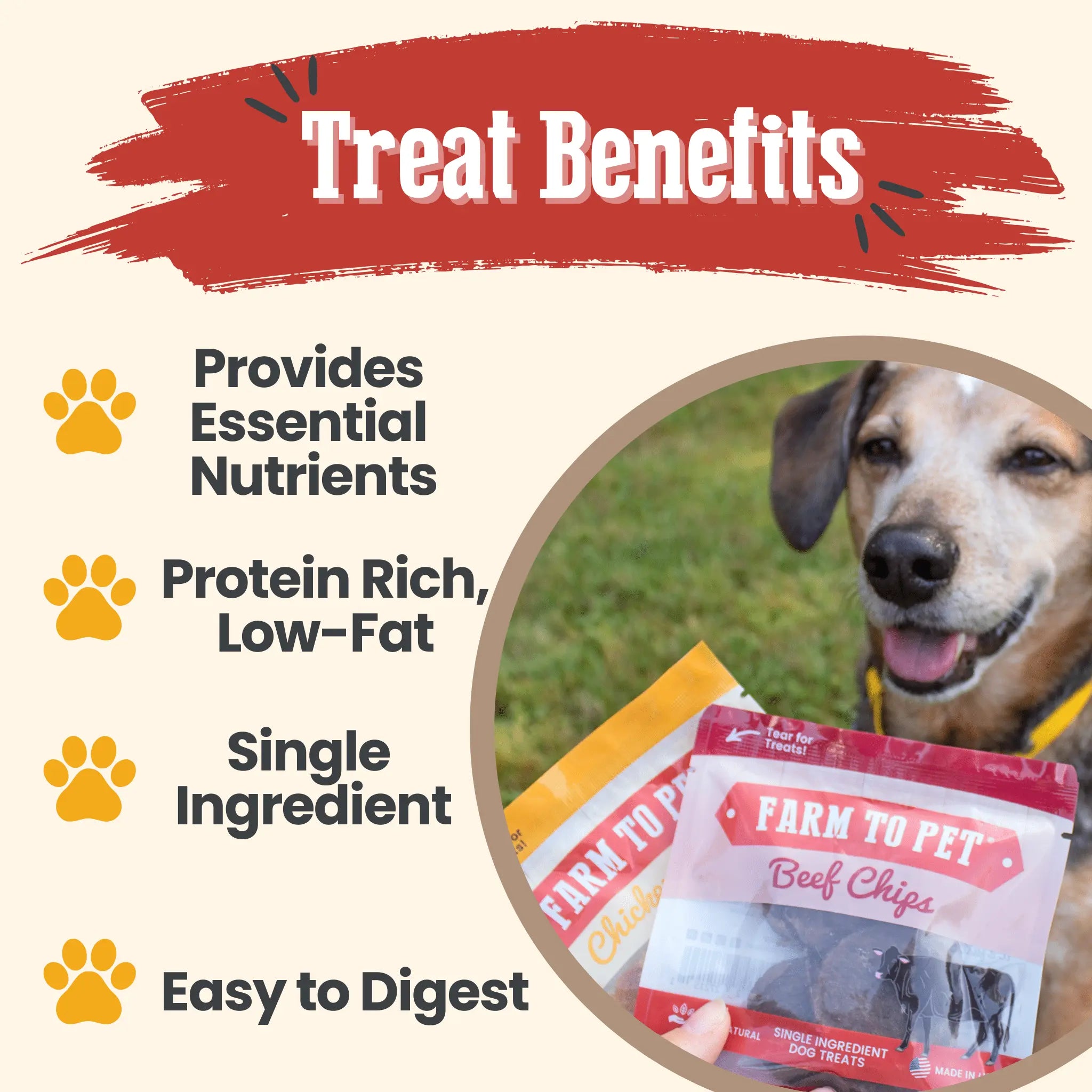 Puppy Packs 'n Snacks Dog Treat Starter Pack | Single-Ingredient Training Treats Farm To Pet