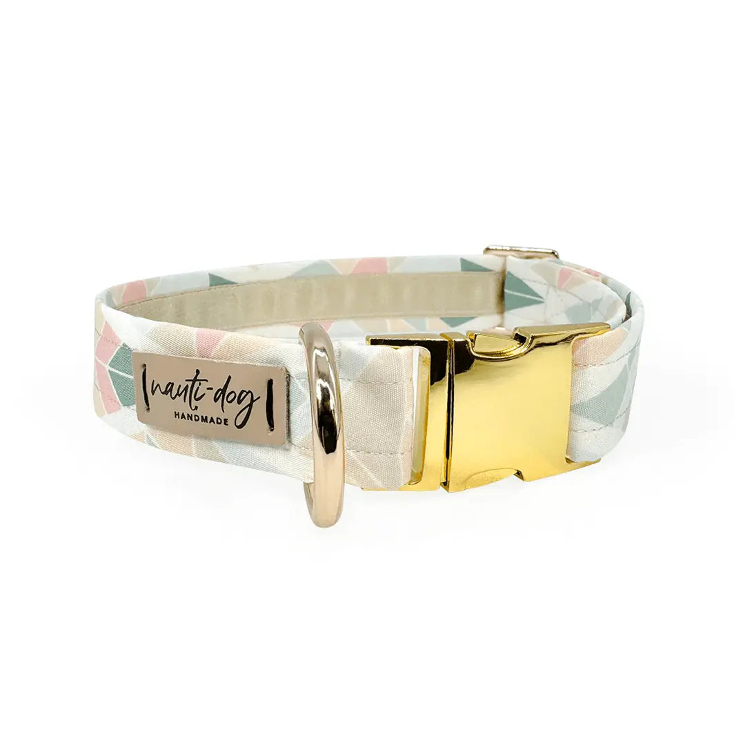 Feather Southwestern Geometric Mod Buckle & Martingale Dog Collar Nauti-dog Handmade