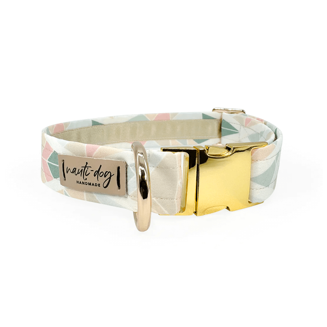 Feather Southwestern Geometric Mod Buckle & Martingale Dog Collar Nauti-dog Handmade