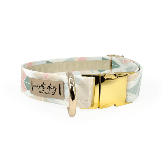 Feather Southwestern Geometric Mod Buckle & Martingale Dog Collar Nauti-dog Handmade