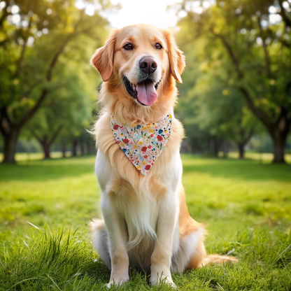 Spring Flowers Dog Bandana New Arrivals Happy Tails Outfitters