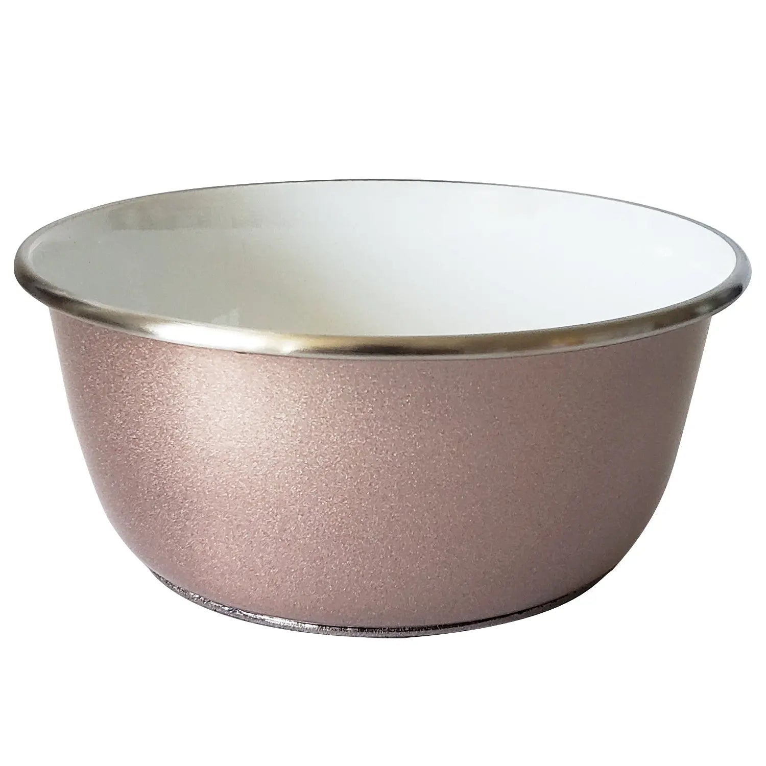 Deep Dog Bowl with Paw Print Design – Stainless Steel Bowl, Ideal for Small, Medium to Large Dogs – Rose Gold American Pet Supplies