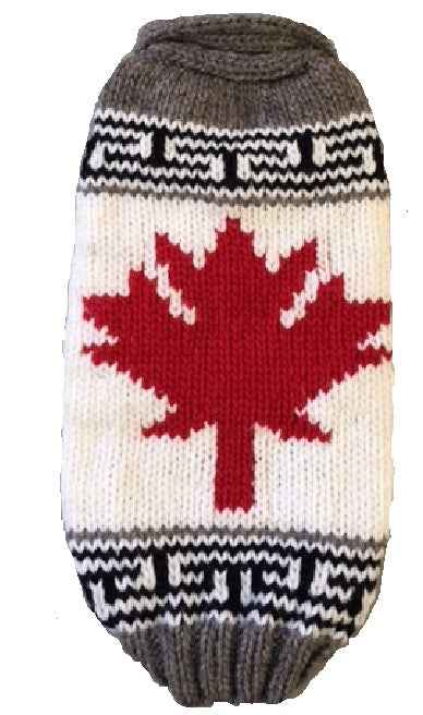 Canadian Maple Leaf Dog Sweater