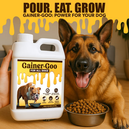 (64oz)  Gainer-GOO (for All Breeds) High Calorie Fat Liquid Weight Gainer Horizon Animal Care