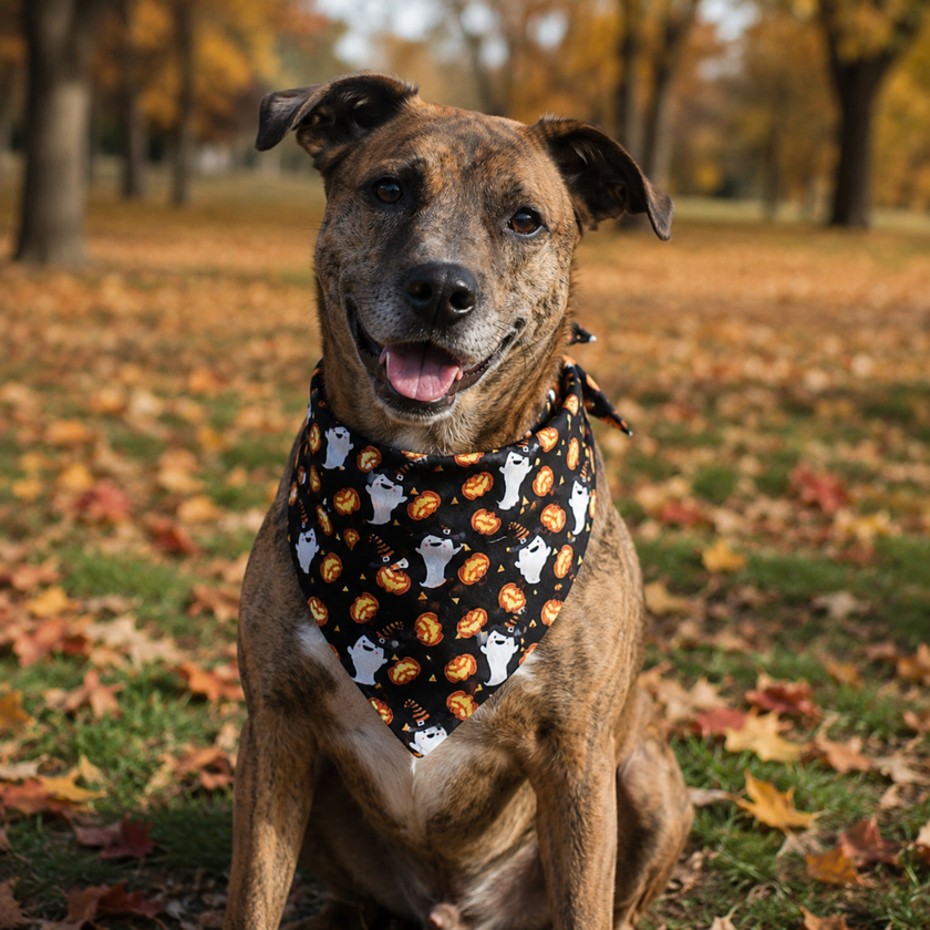 Pumpkin & Ghost Bandana