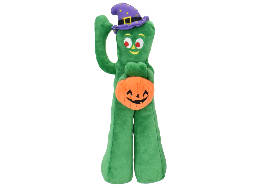 Gumby Plush Witch with Pumpkin 10"