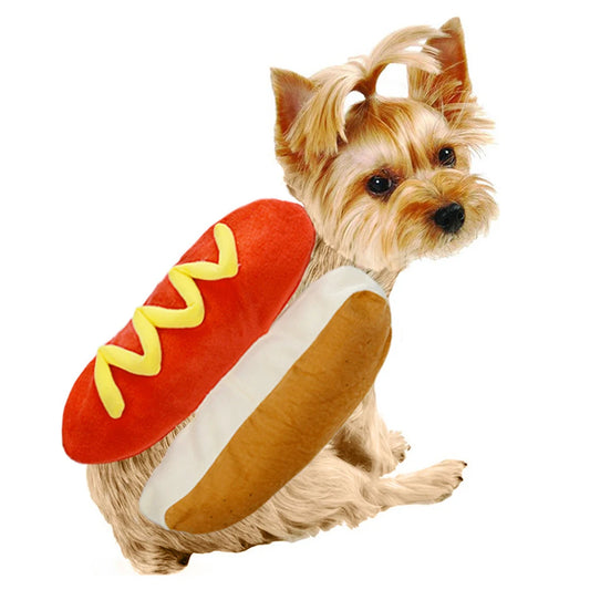 Keep Warm Funny Dog Clothes Creative Sausage Dog Costume Practical Hot Dog Clothes Halloween Christmas Party Pet Products