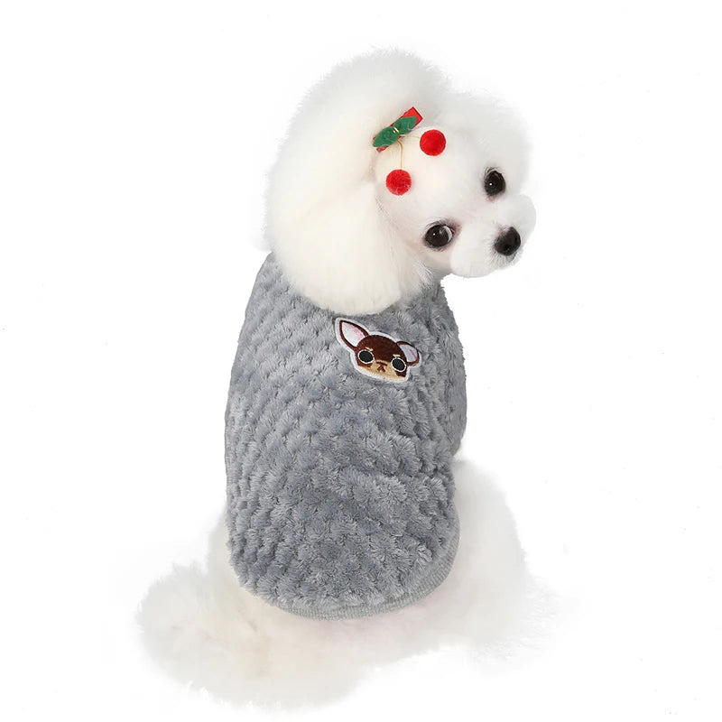 Winter Dog Plush Sweater