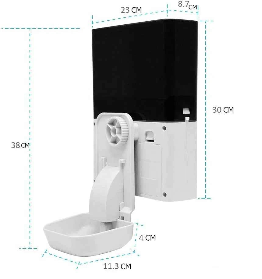 Automatic Pet Cage Hanging Food Feeder 2.5L Capacity Timed or Tuya Wifi App Control Feeder for Small Cat Dog Rabbit Hamster