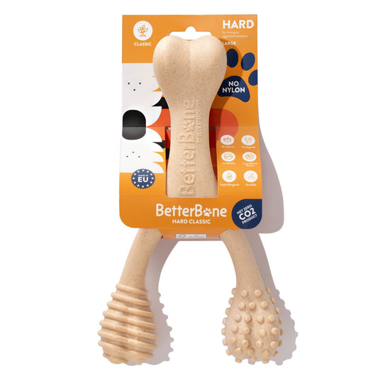BetterBone HARD CHEW TOY: Natural Ingredients, eco-friendly, and ultra-durable chew for the toughest chewers! BetterBone All Natural Eco-Friendly Dog Chews & Bones