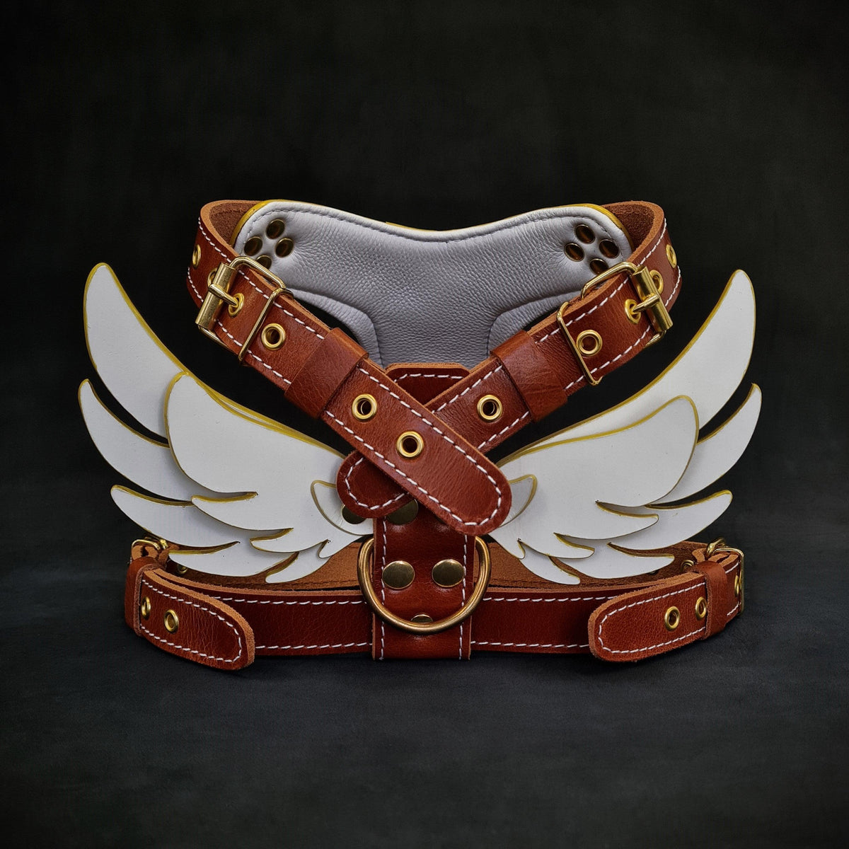Bestia Hermes Leather Dog Harness – Small–Medium Dogs