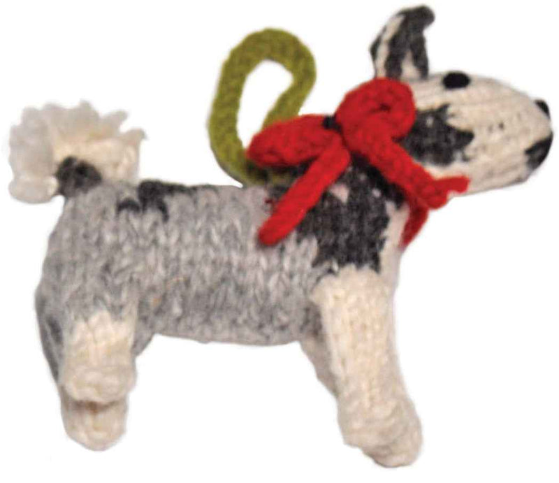 Husky Hand Knit Dog Ornament