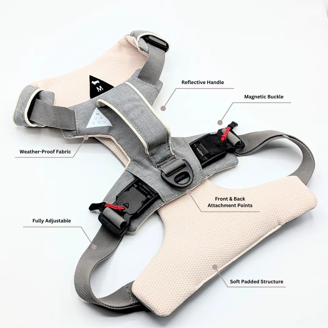 Magnetic Dog Harness - One-Hand Clip, No-Pull Design Up Dog Shop