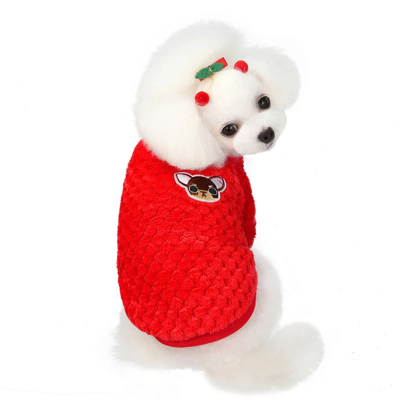 Winter Dog Plush Sweater