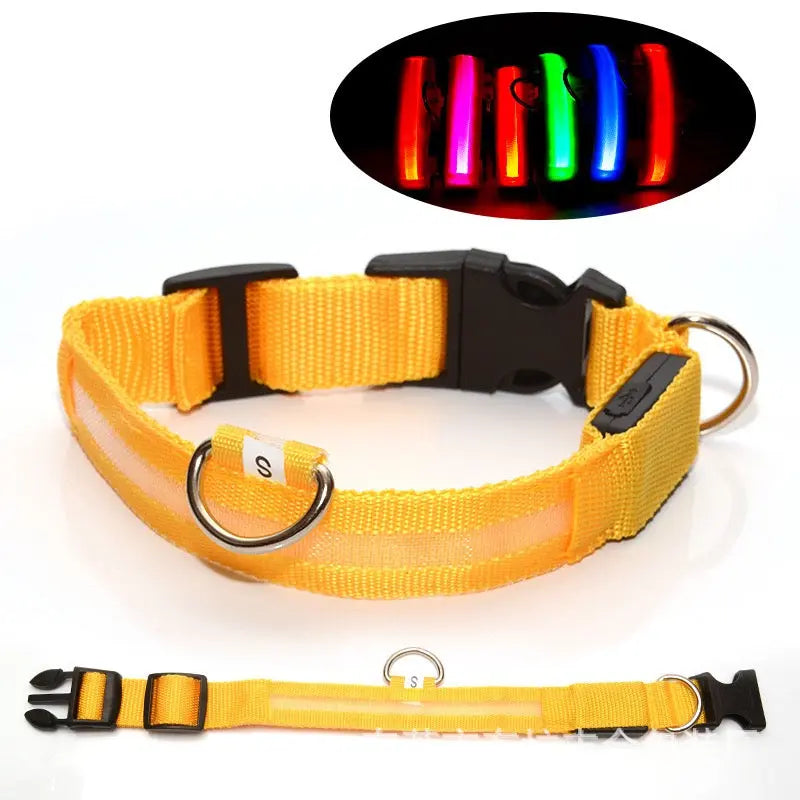 Milou & Lumi LED Glowing Pet Collar - Yellow