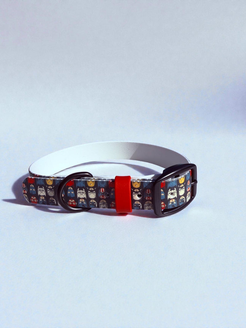 Superheroes Biothane Collar