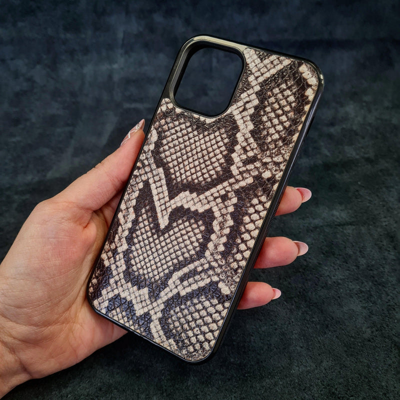 Bestia Rock Python Leather Phone Case