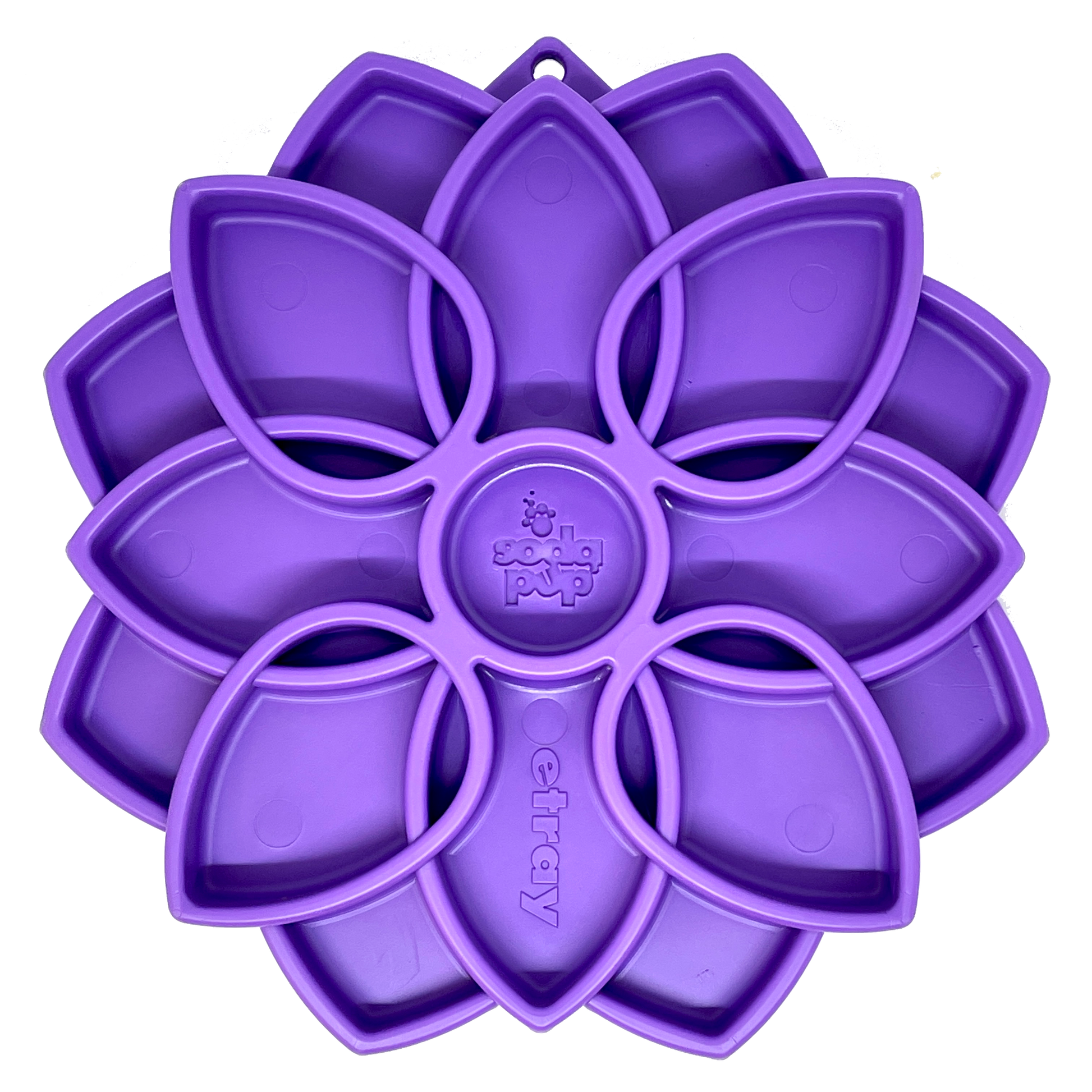 Mandala eTray Shallow Slow Feeder Dog Bowl for Enrichment | USA Made