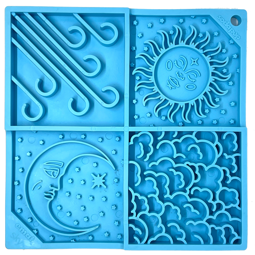 Sky eMat - Enrichment Lick Mat for Dogs and Cats | Celestial Design | SodaPup