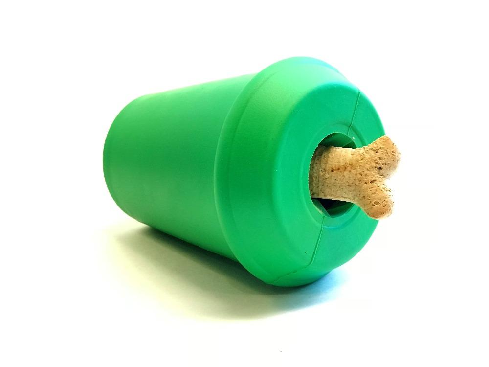 Coffee Cup Rubber Dog Chew Toy for Power Chewers | Treat Dispenser | USA Made