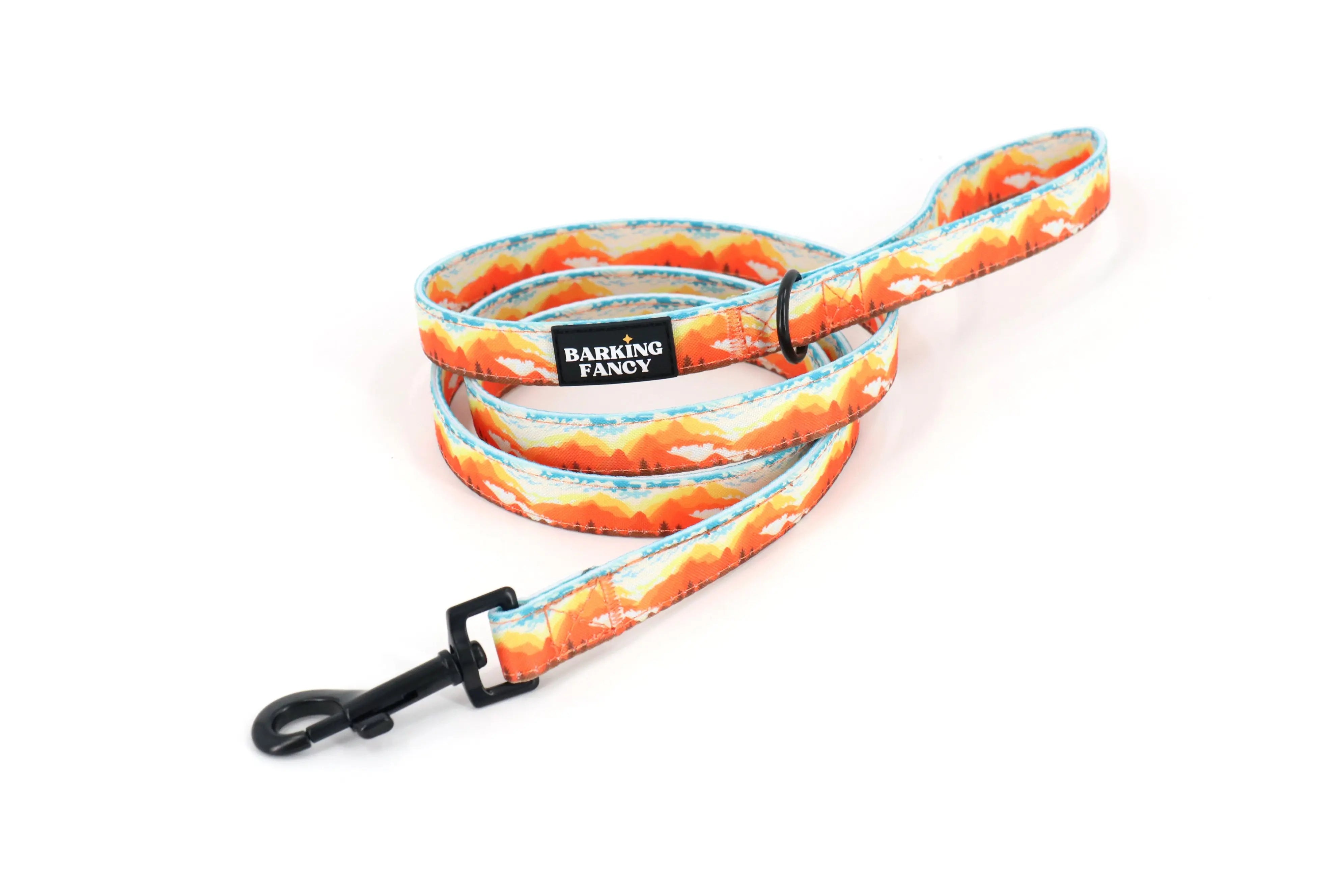 Mountainscape Dog Leash - Orange
