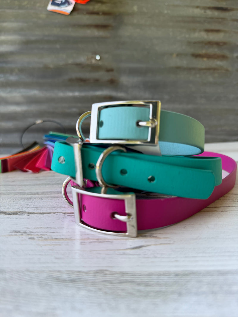 3/4" BioThane® Flat Dog Collar | Waterproof & Odor-Proof Adventure Collar *