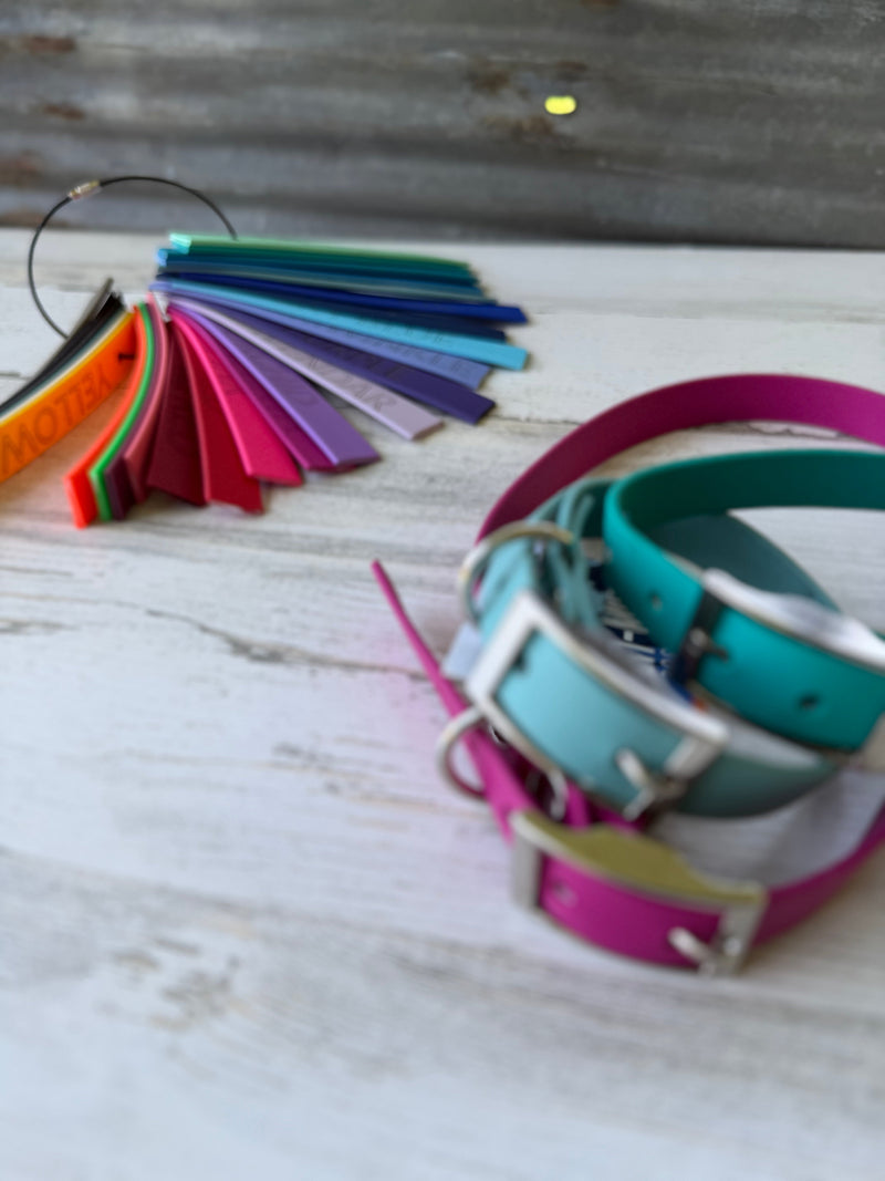 3/4" BioThane® Flat Dog Collar | Waterproof & Odor-Proof Adventure Collar *