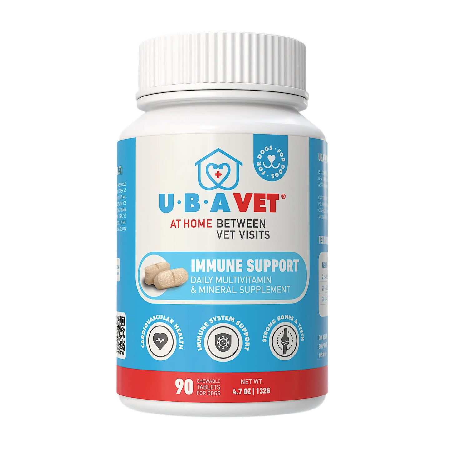 UBAVET Immune Support Daily Multi-Vitamin & Mineral Tablets for Dogs – 90 ct American Pet Supplies