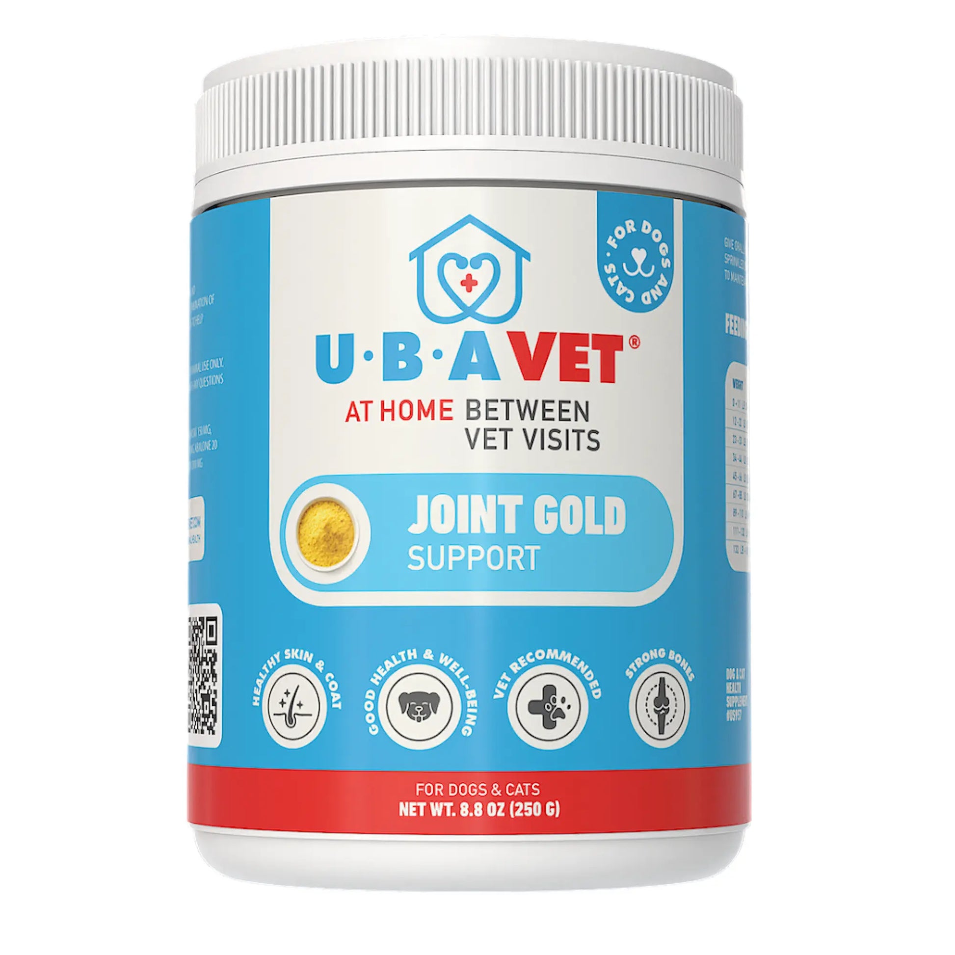 UBAVET Joint Gold Support Powder for Dogs & Cats – 8.8 oz / 250 g American Pet Supplies