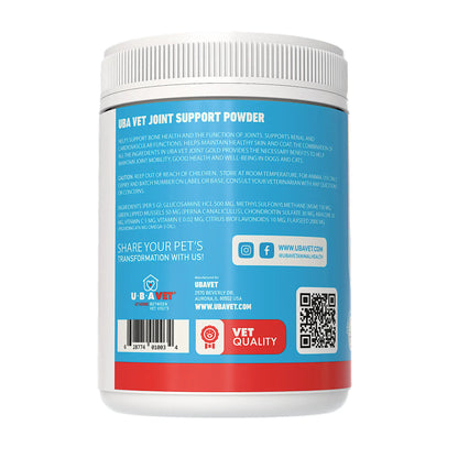 UBAVET Joint Gold Support Powder for Dogs & Cats – 8.8 oz / 250 g American Pet Supplies