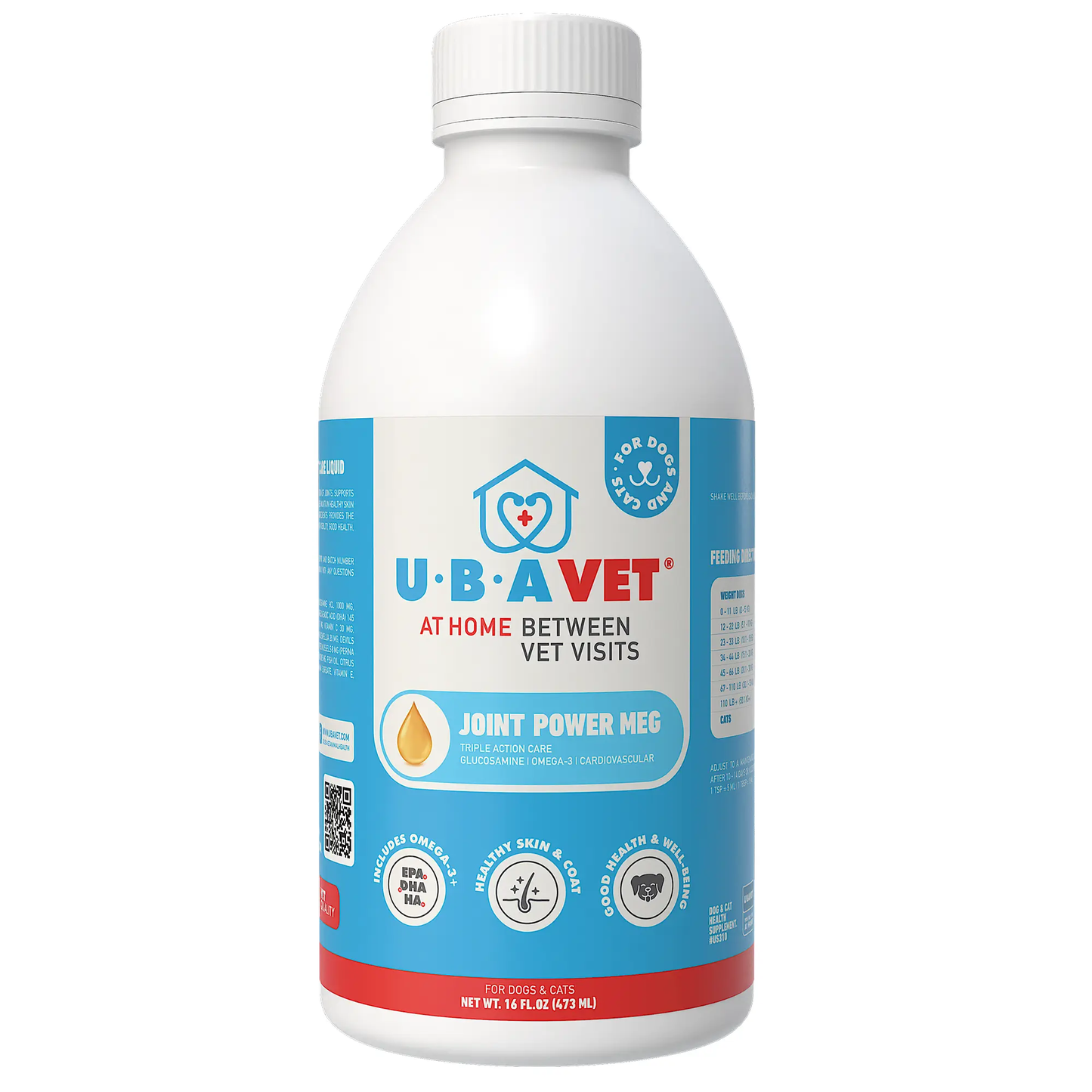 UBAVET Joint Power MEG Maximum Joint Support Liquid for Dogs & Cats American Pet Supplies