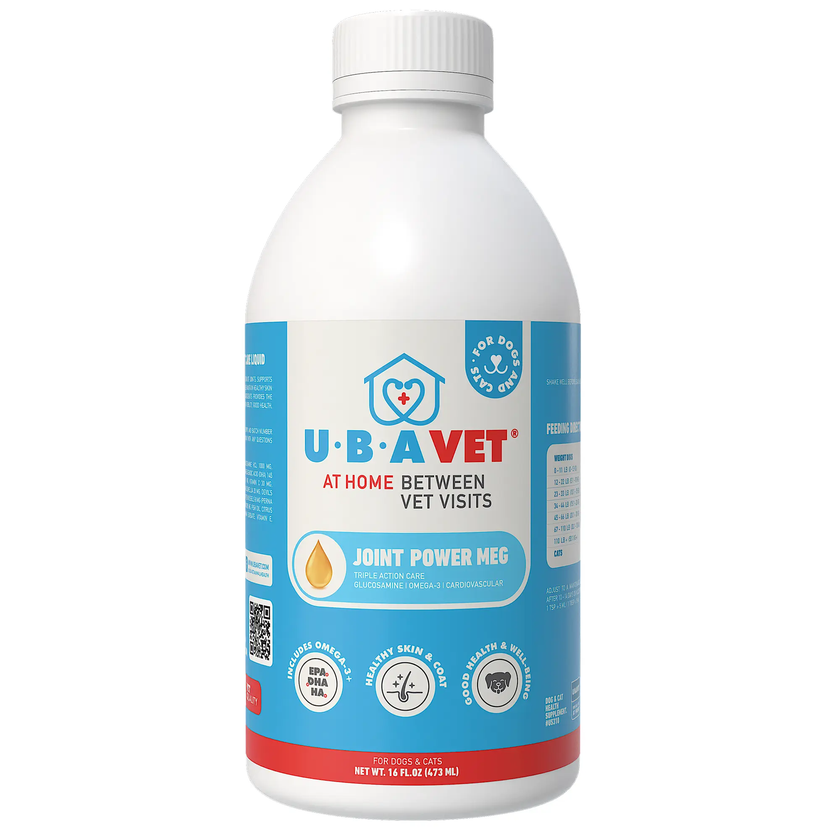 UBAVET Joint Power MEG Maximum Joint Support Liquid for Dogs & Cats
